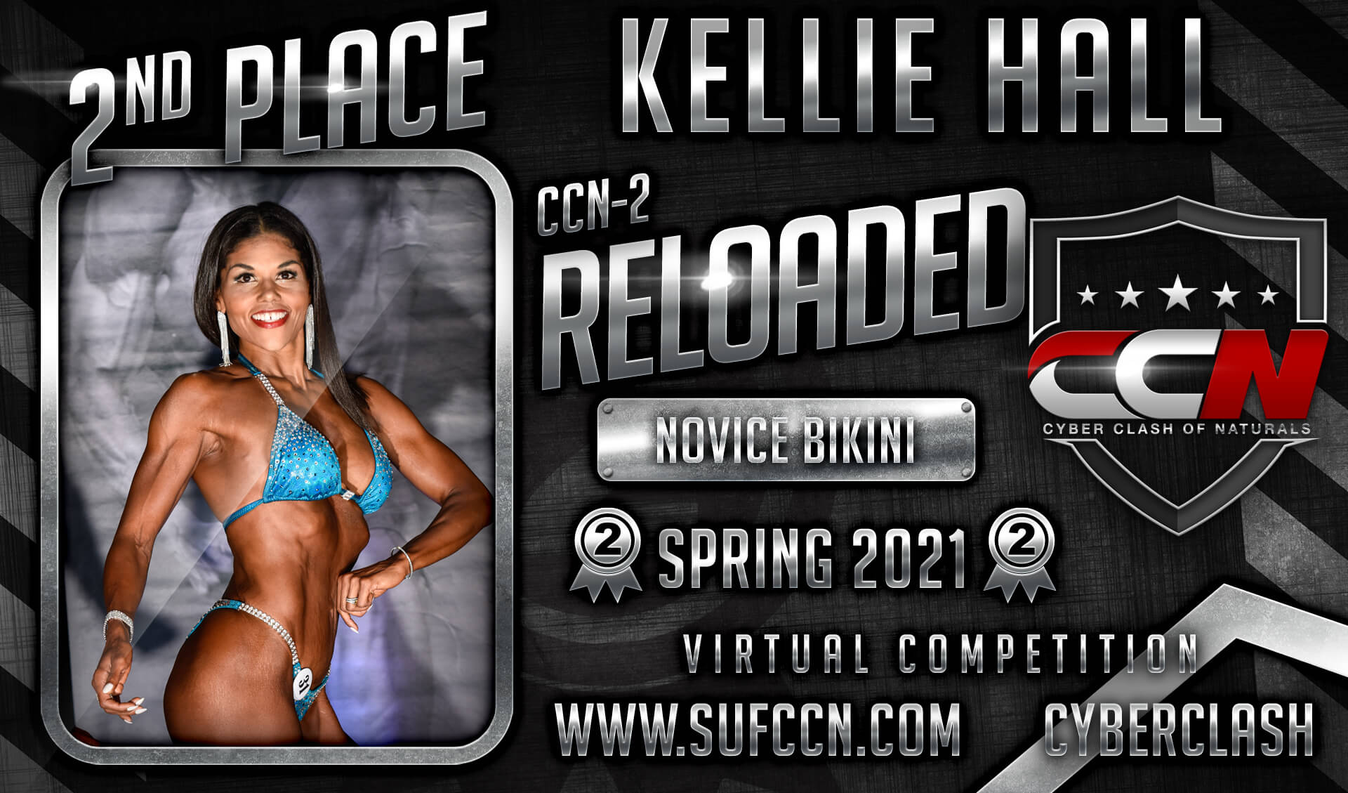 Kellie-H-2nd-place-banner-NOVICE-Bikini